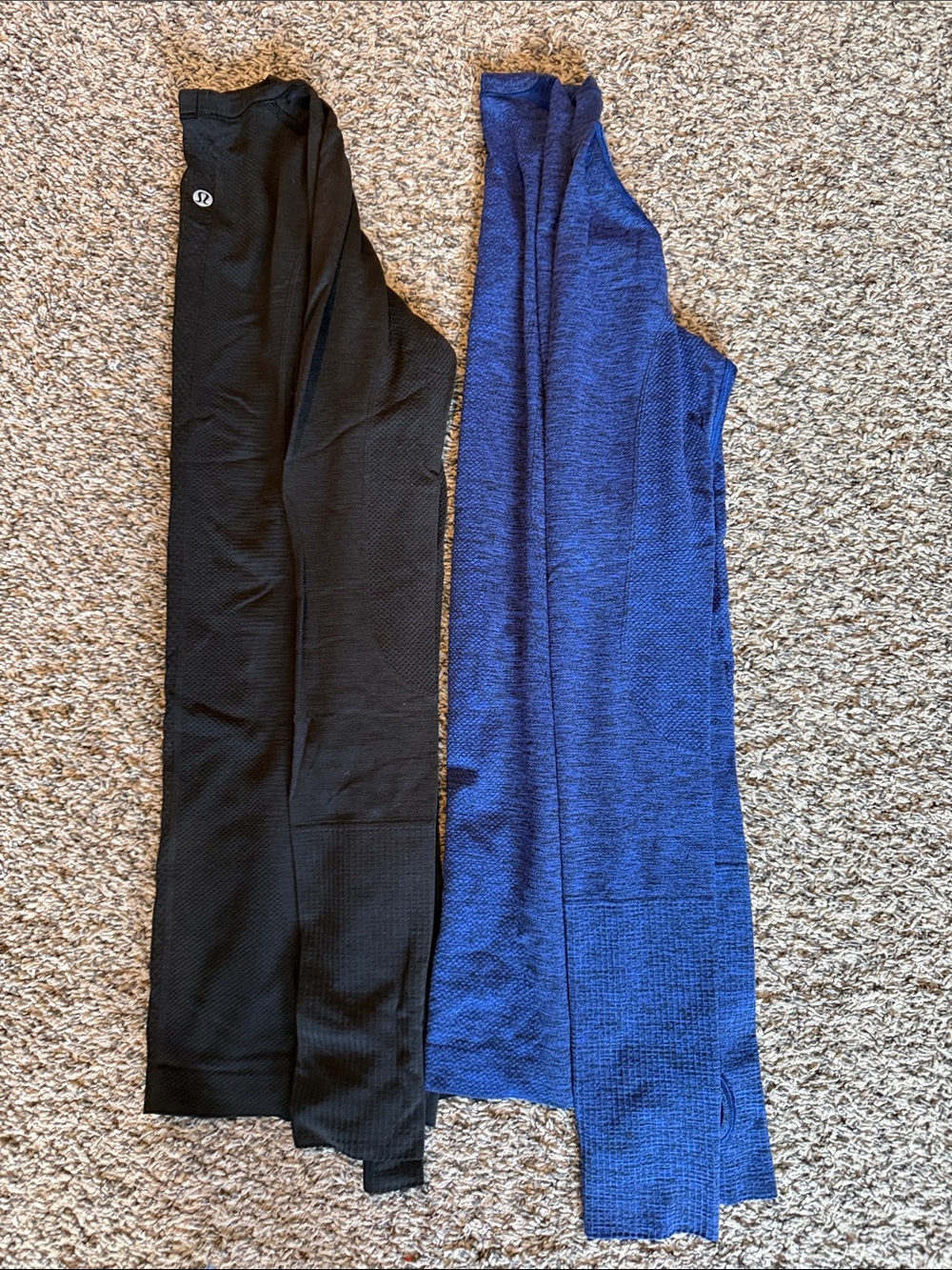 lululemon athletica Long Sleeve Tops in Black and Blue